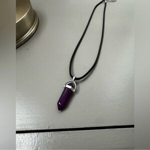 Elegant Purple Pendant Necklace